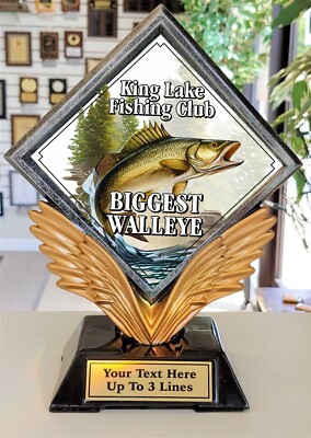 CRAPPIE FISHING TROPHY RESIN DIAMOND 7