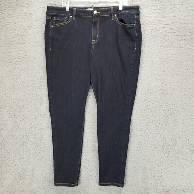 Lane Bryant Jeans Womens 18 Black Essential Stretch Mid Rise Skinny