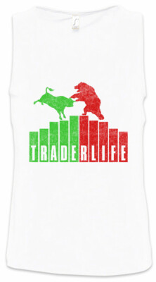 Trader Life Herren Tank Top Bullisch Bärisch Investment Banker Day Trader Börse