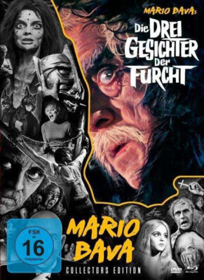 Digipack DIE 3 DREI GESICHTER DER FURCHT  Mario Bava Collection BLU-RAY +DVD NEU