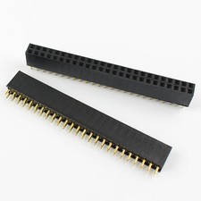 50Pcs 2.54mm Pitch 2x25 Pin 50 Pin Female Double Row Straight Pin Header Strip