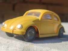VINTAGE VOLKSWAGEN BEETLE CAR TOY FRICTION VW FOREIGN RARE METAL LIGHTS HUNGARY