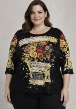 Essentials by Maggie plus size graphic Women ...
