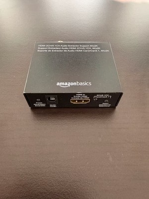 Amazon Basics HDMI Audio Extractor 4K   2CH/5.1CH, SPDIF & Klinke