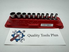 Snap-on New 110ytmsy 10-pc 14 Dr 6-pt Sae Fdx Semi-deep Socket Set