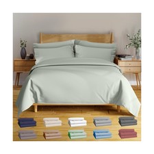 BAMPURE Luxury Bamboo Sheets Queen Size 100 Viscose from Bamboo, Ultra-
