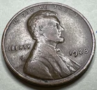 1928 1C Lincoln Cent WHEAT PENNY 2180X