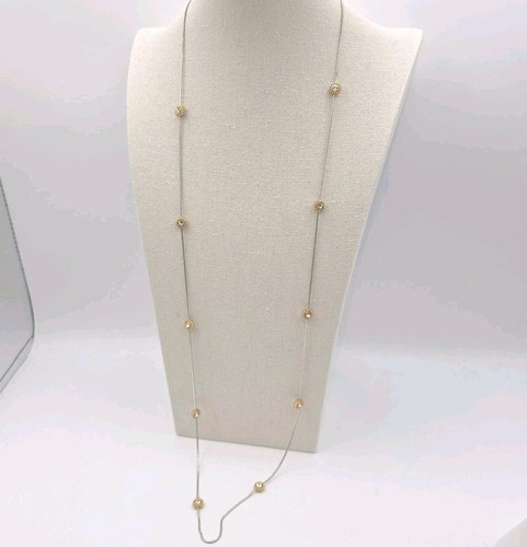 Brighton Twinkle Two-Tone Long Necklace Adjustable 40–42” Gold Tone Stations - Picture 3 of 7