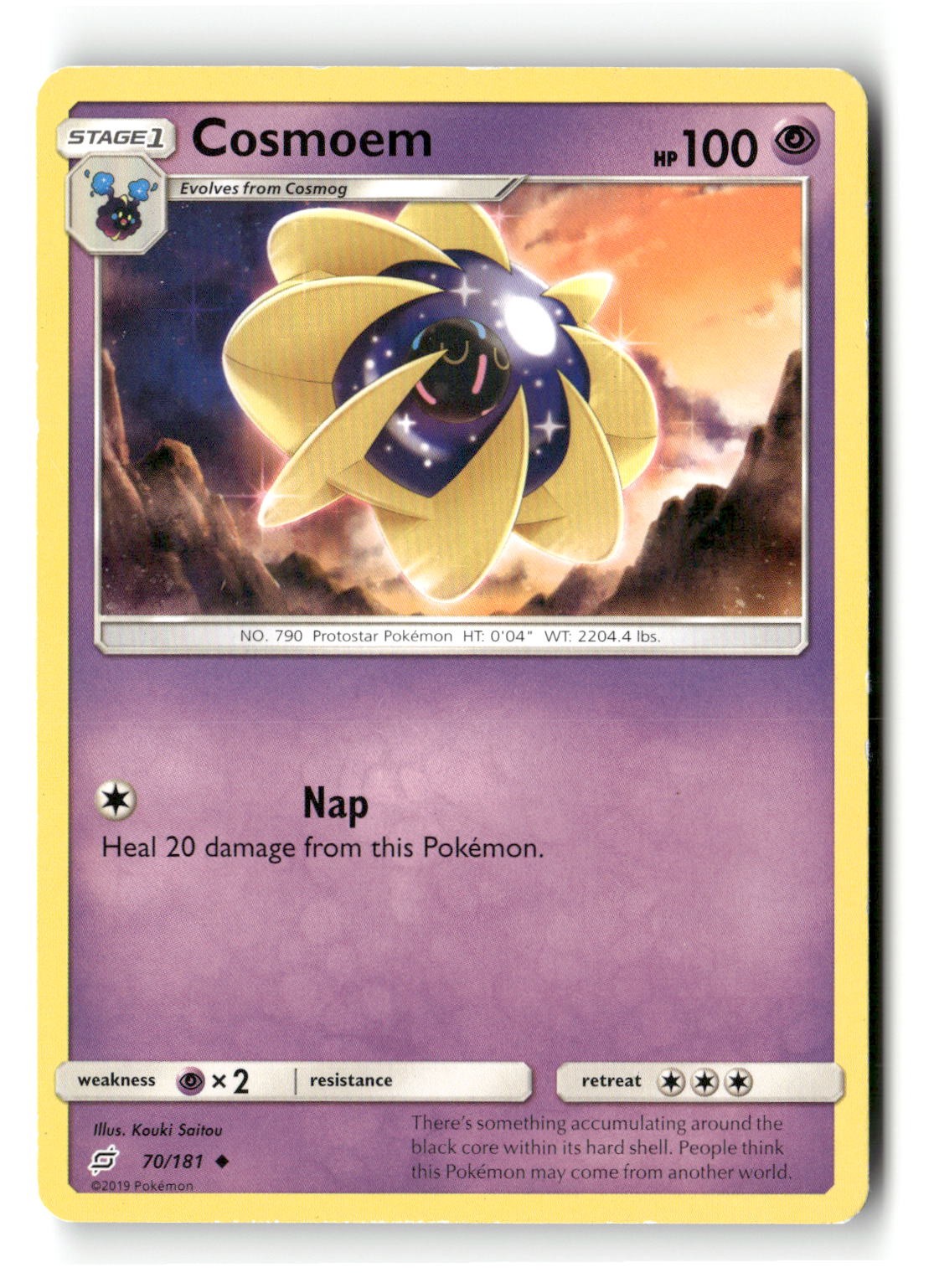 Cosmoem Uncommon Team Up 70/181 Pokemon Heavily Played
