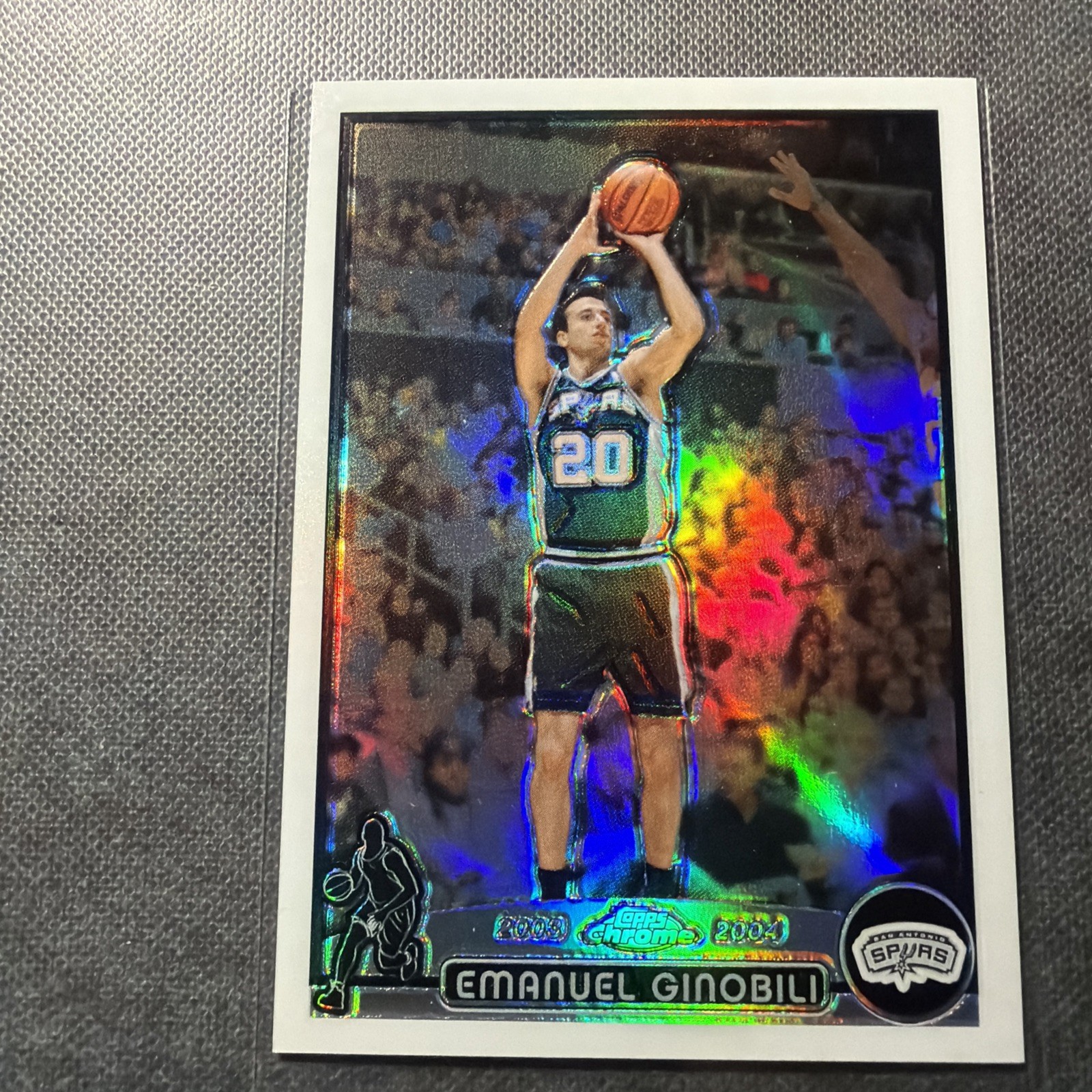 2003-04 Topps Chrome - Manu Ginobili #95 Refractor
