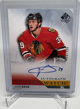 Upper Deck 2015-16 SP Authentic Future Watch Auto Kyle Baun #243 Blackhawks NHL