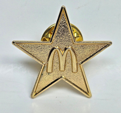 Mcdonalds Gold Textured Star Group II 2013 Lapel Pin Collectible