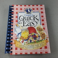 Country Quick & Easy Gooseberry Patch 2001 Cookbook Spiral Bound Hardcover