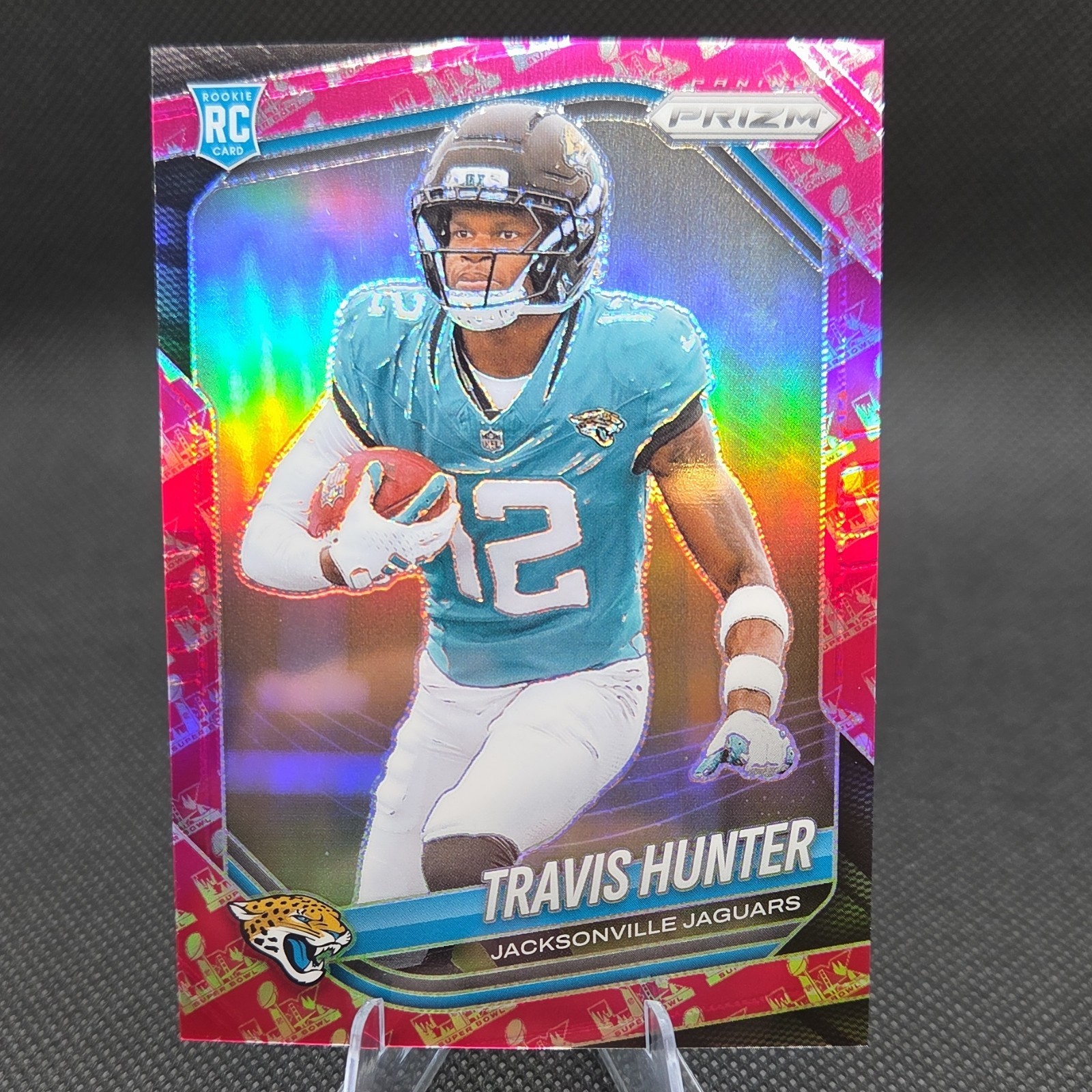 2025 Panini Prizm Travis Hunter #301 Super Bowl LX FOTL Prizm 18 /60 RC Jaguars