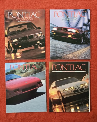 1988 & 1989 Pontiac Full Line Deluxe Brochures, Firebird, Fiero & More Lot of 4
