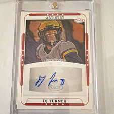 SAGE 2023 Artistry DJ Turner ART-DJT Autographs Autograph Insert Card