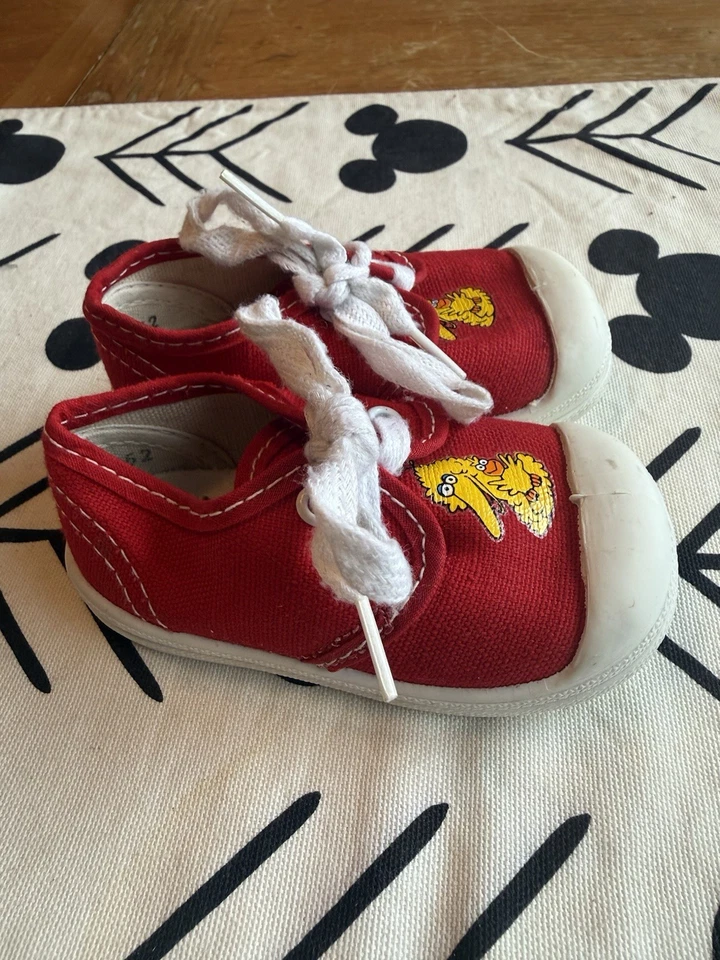 Muppets Big Bird de Plaza Sésamo de colección de los años 70, Inc. Zapatos Talla 3 Foto 3 de 4