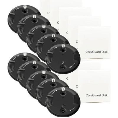 10x DIREKT CeruGuard Disk- 80 Cerumenfilter-wie Phonak CeruShield