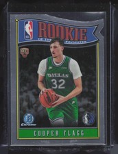 2025 Bowman Cooper Flagg Rookie Of The Year Favorites Chrome Die Cut RC MAVS