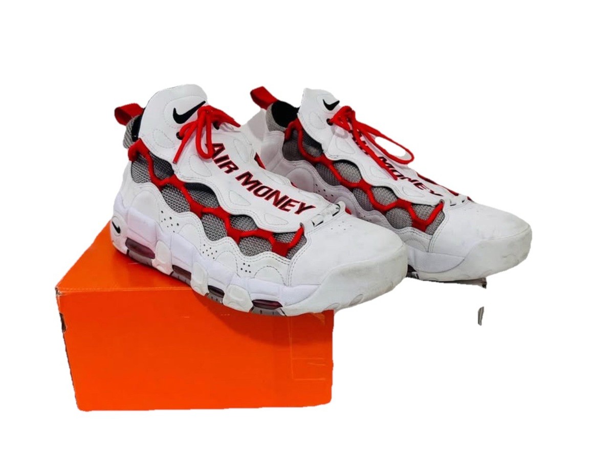 Size 12 - Nike Air More Money Habanero Red | eBay