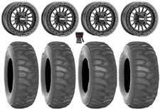 Metal FX Delta Bdlk 15x7/15x10 Wheels Bk 33" SS360 Tires RZR XP 1000 / PRO XP