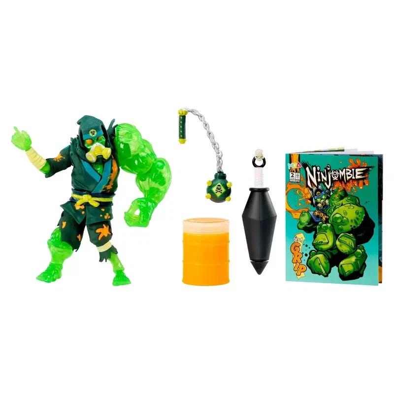 NINJOMBIE Roblox HAZ MAT Mix & Match Figure Weapon SLIME Comic Book **READ** - Image 2 of 4