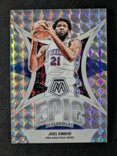 2023-24 Panini Mosaic JOEL EMBIID Silver Mosaic Epic Performers 76ers #18