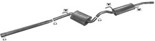 Sistema de escape silenciador VW PASSAT 1.6 1.8 1.9 D 68/72/75HP 1988-1991