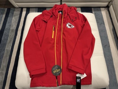 Kansas City Chiefs Jacket Men s Soft Shell 3-Layer NFL Licensed NWT Red