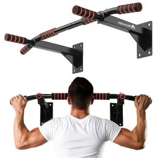 Wall Mounted Pull Up Bar, MultiGrip ChinUp Bar for Home Gym Workout, Drillins...