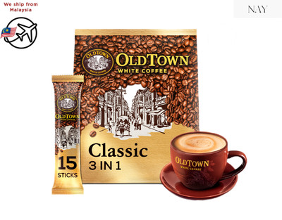 OLDTOWN White Coffee 3-in-1 (Classic) - 15 Sachets - Authentic Malaysia - HALAL