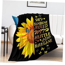 Sunflower Blanket Beautiful Sunflowers Throw Blanket Soft 60"x50" Sunflower 2