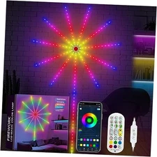  Smart Firework Led Lights Indoor, Firework Launch Effect, 20in Multicolor