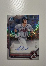 1st Bowman - Chrome Rc Rookie Autographs Luke Waddell /299 Sp Speckle Refractor