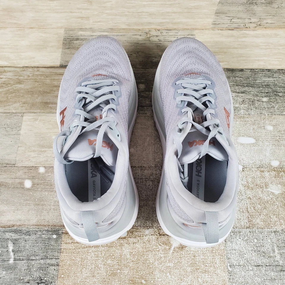 Hoka One One Gaviota 5 Womens Shoe Sz 10 B Running Harbor Mist Rose Gold Sneaker - Image 4 of 4