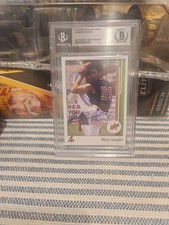 Slab Beckett Autographed Ricky Wild Thing Vaughn Major League Signed Custom Card