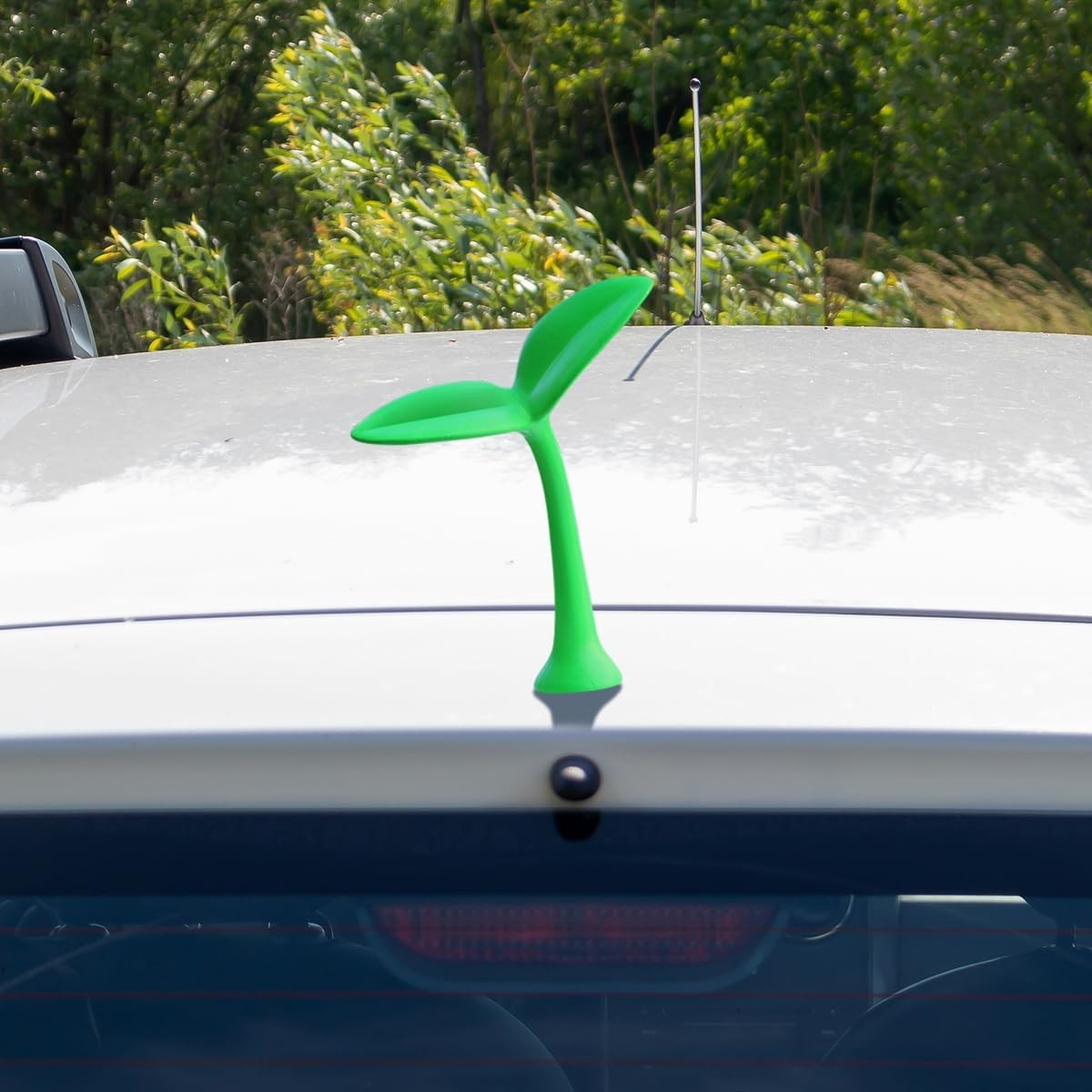 3D Car Roof Grass Sprout Sticker, Creative and Funny Automotive Color: Sapling