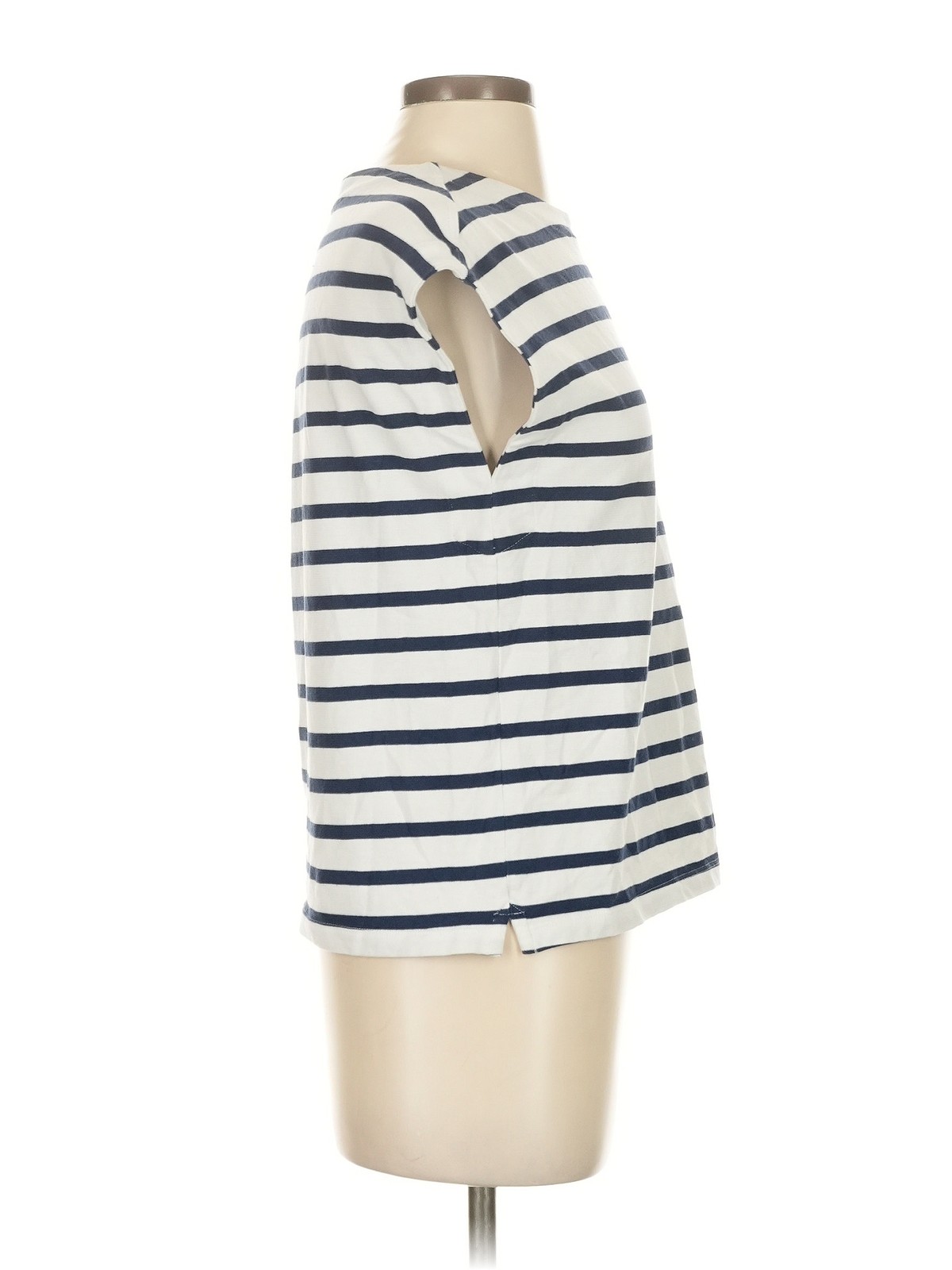 Adriano Goldschmied Women Ivory Short Sleeve Top XS thumbnail 3