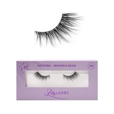 Natural Half Lashes with Invisible Band - Reusable, 13.5mm, Cateye Style