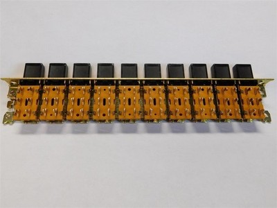 Switchcraft 65101K206 10-Station Pushbutton Switches Each DPDT Solid Buttons