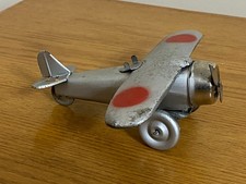 Early Tin Toy Japanese Zero Fighter Plane Wind-up Toy WA-97