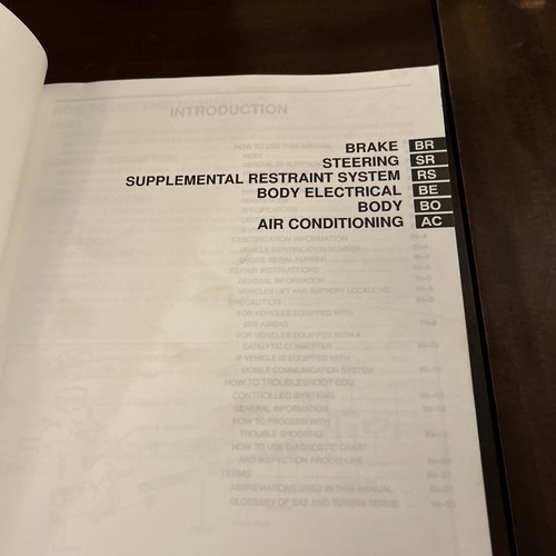 1996 Toyota 4Runner Factory Repair Manual RM480U - Picture 7 of 8