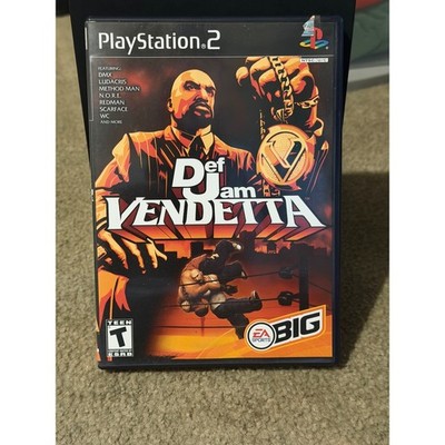 Def Jam Vendetta Sony PlayStation 2 PS2 Black Label EA Sports BIG Fighting Game