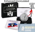 2026-W Silver American Eagle Enhanced Uncirculated Coin W/ OGP  Box - PRESALE