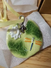 Longaberger 2010 #71497 Eschman Meadows Leaf Series Ornament "Lilly Pad
