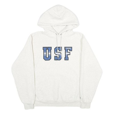 CHAMPION Herren Weiß USF Cougars Pullover Hoodie Größe M Baumwollmix Freizeit