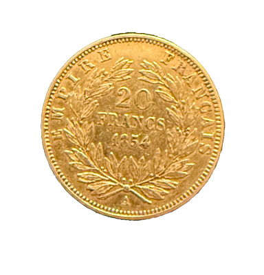 France 1854 A Gold 20 Francs Circulated Napoleon III | eBay
