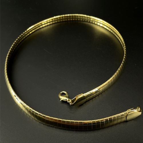 SCHMUCKJAGD COLLIER GELBVERGOLDET IM SCHLANGENKETTEN DESIGN