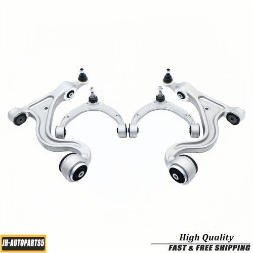 4pc Front Upper Lower Control Arm Ball Joint Fits 2014-2016 Porsche Panamera S