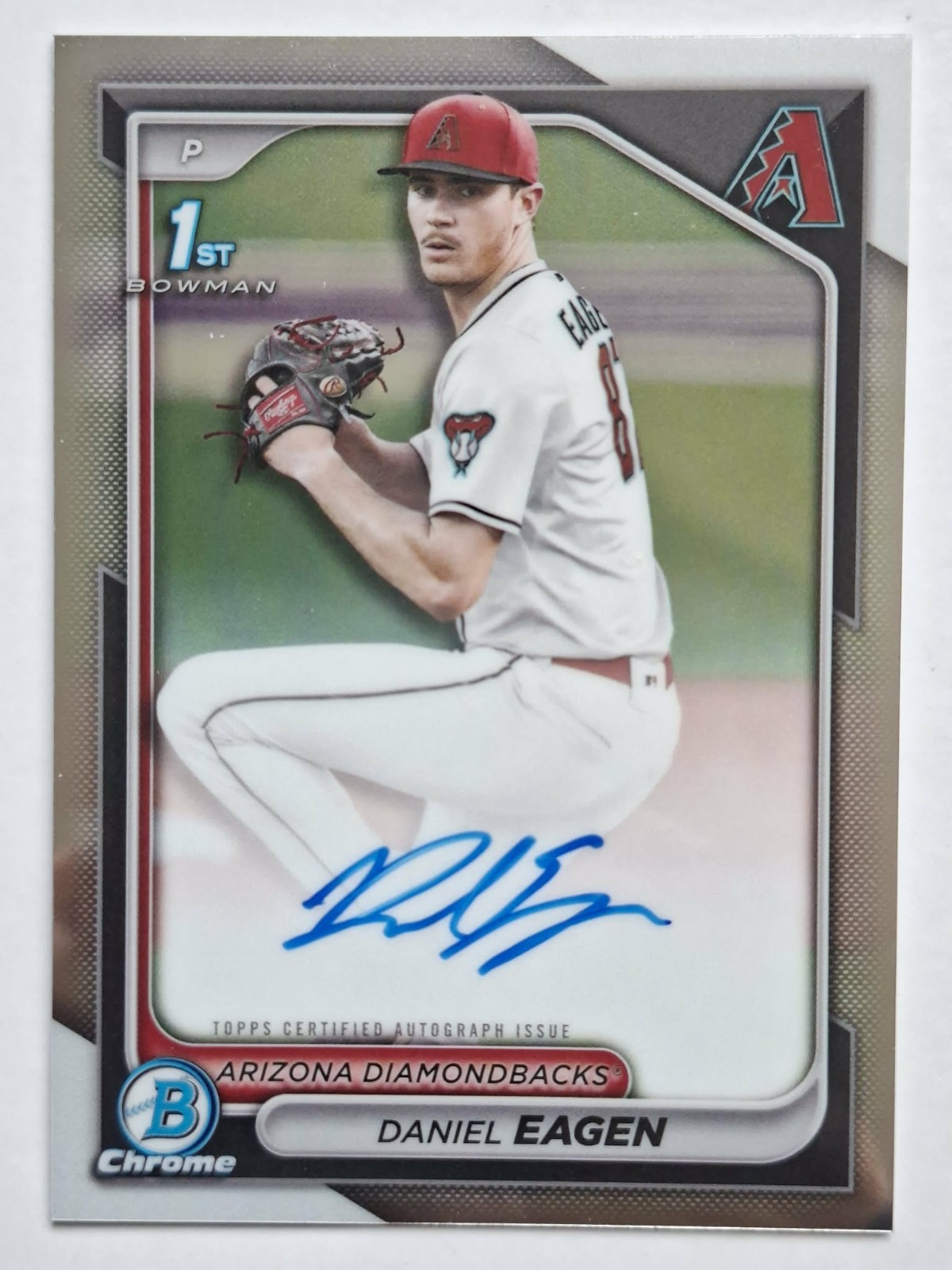 2024 Bowman Draft Chrome Auto Daniel Eagen #CPA-DE 1st Bowman RC Diamondbacks